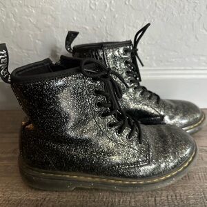 Dr. Martens black sparkling boots